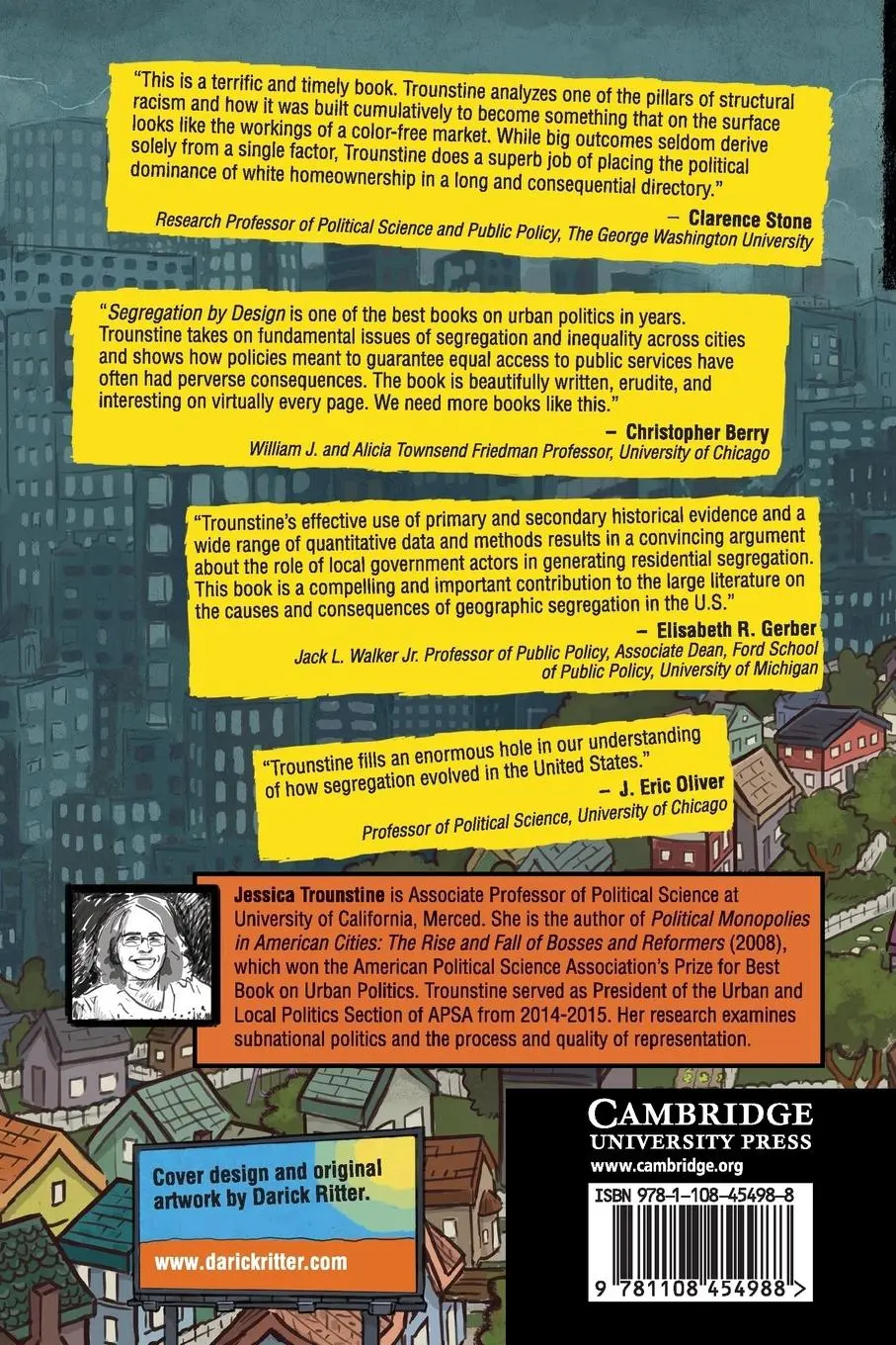 Rückseite: 9781108454988 | Segregation by Design | Jessica Trounstine | Taschenbuch | Englisch