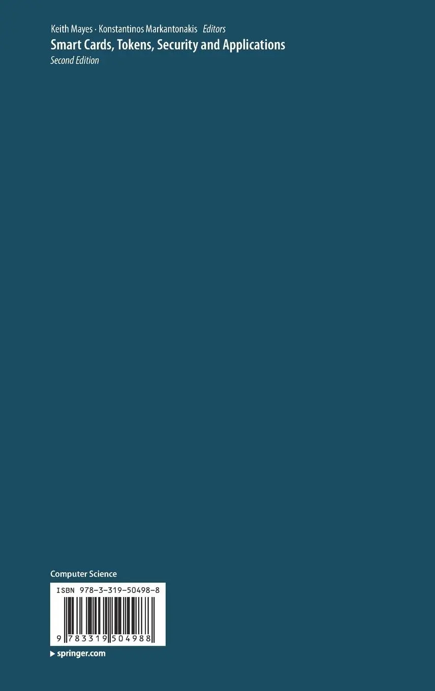 Rückseite: 9783319504988 | Smart Cards, Tokens, Security and Applications | Markantonakis (u. a.)