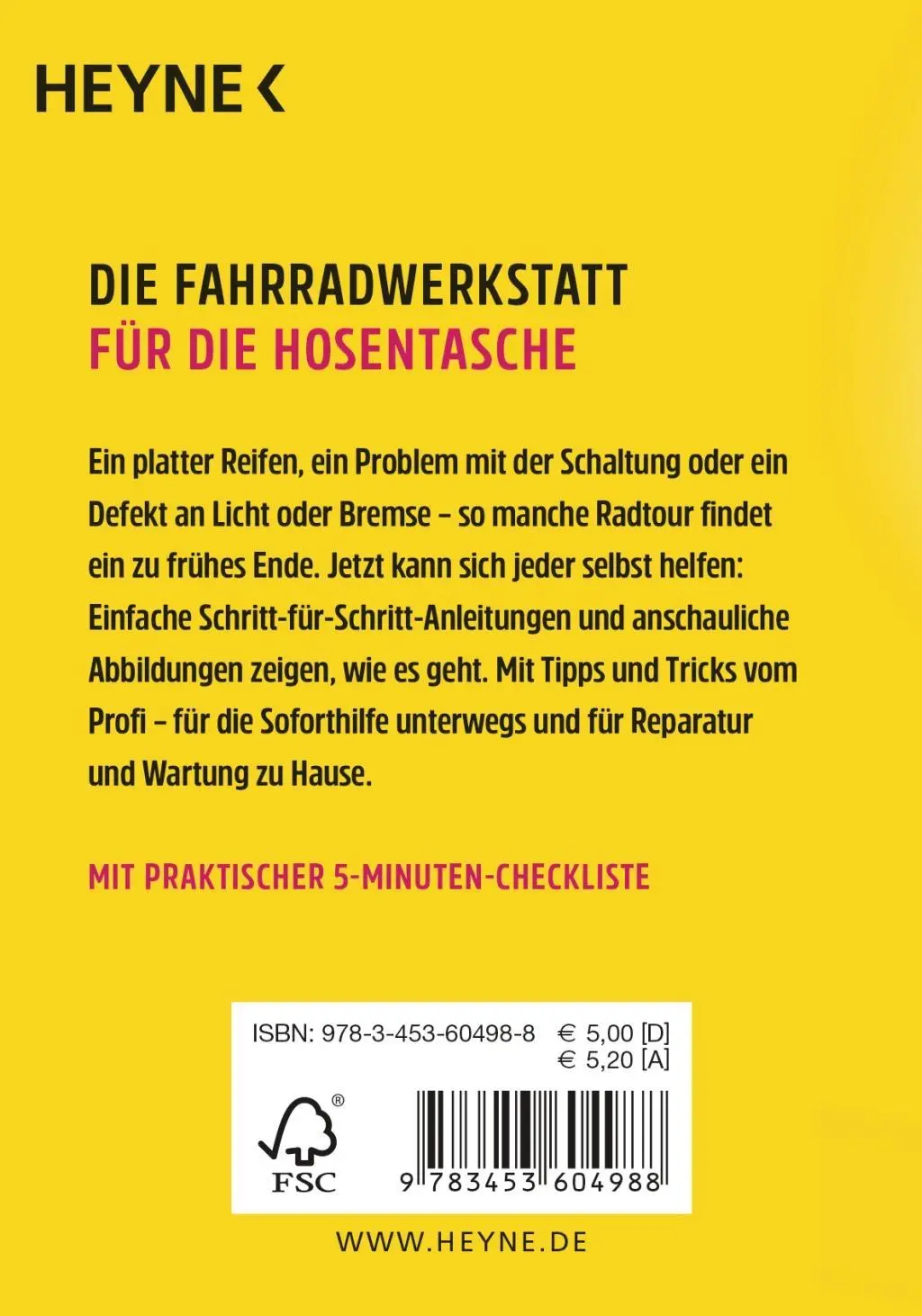 Bild: 9783453604988 | Fahrradreparatur | Hans Bauer | Taschenbuch | 96 S. | Deutsch | 2018