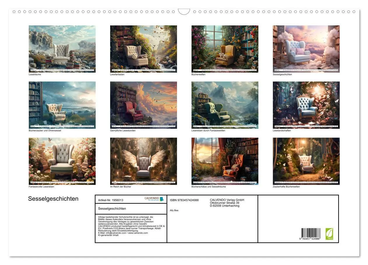 Bild: 9783457424988 | Sesselgeschichten (Wandkalender 2026 DIN A2 quer), CALVENDO...