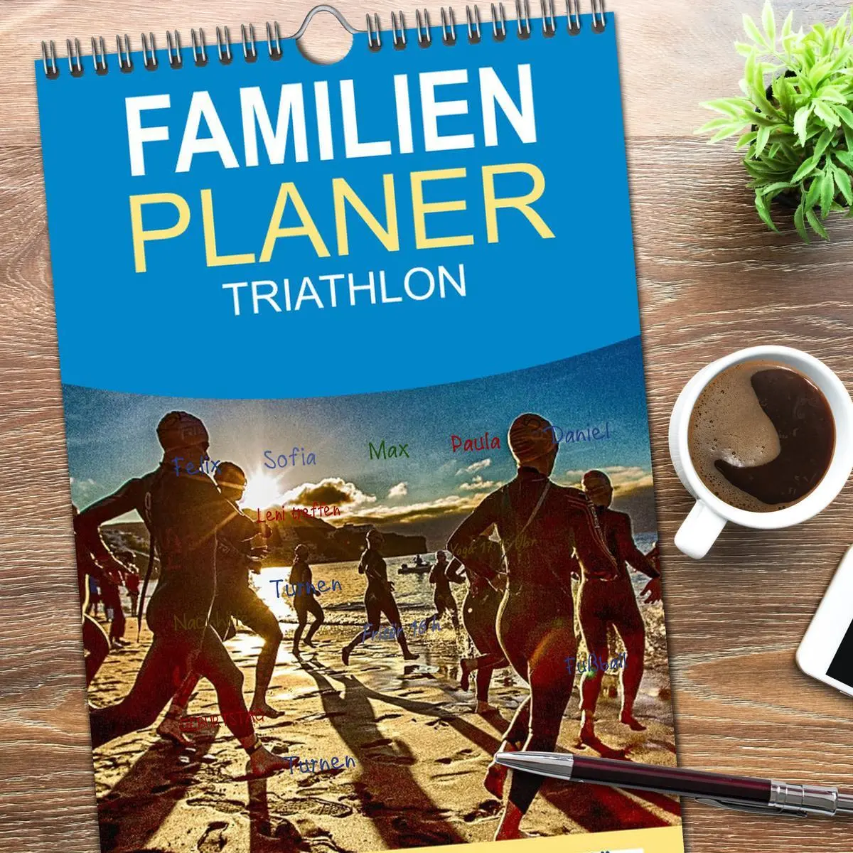 Bild: 9783516514988 | Familienplaner 2026 - TRIATHLON mit 5 Spalten (Wandkalender, 21 x...