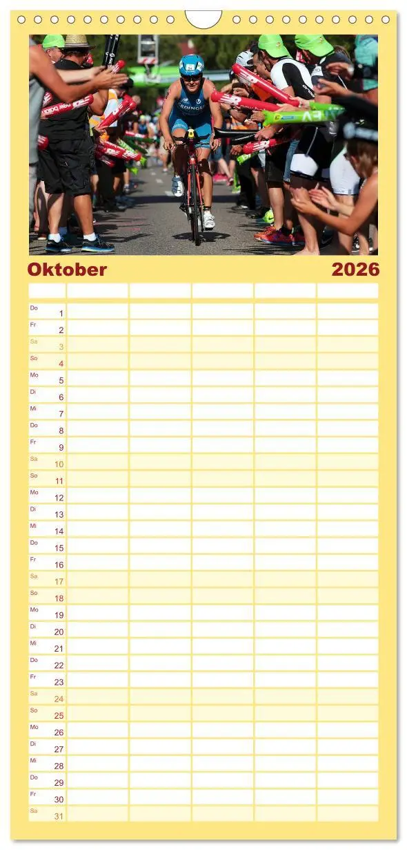 Bild: 9783516514988 | Familienplaner 2026 - TRIATHLON mit 5 Spalten (Wandkalender, 21 x...