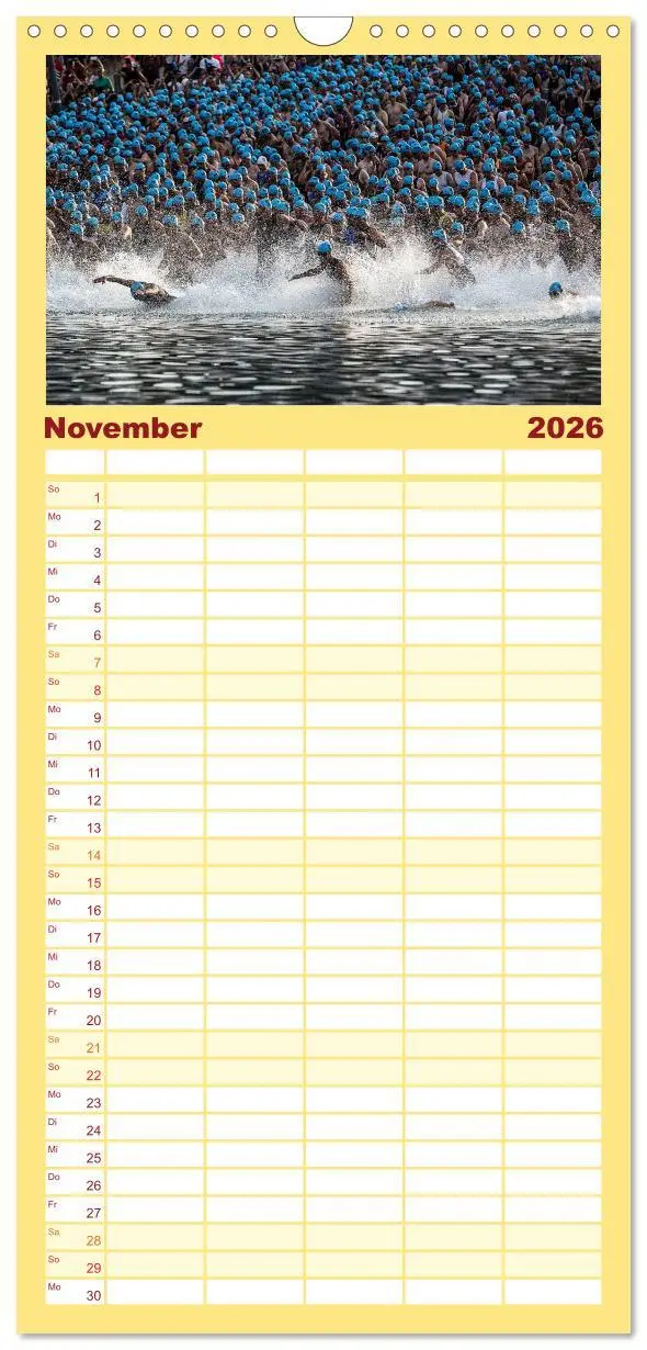 Bild: 9783516514988 | Familienplaner 2026 - TRIATHLON mit 5 Spalten (Wandkalender, 21 x...