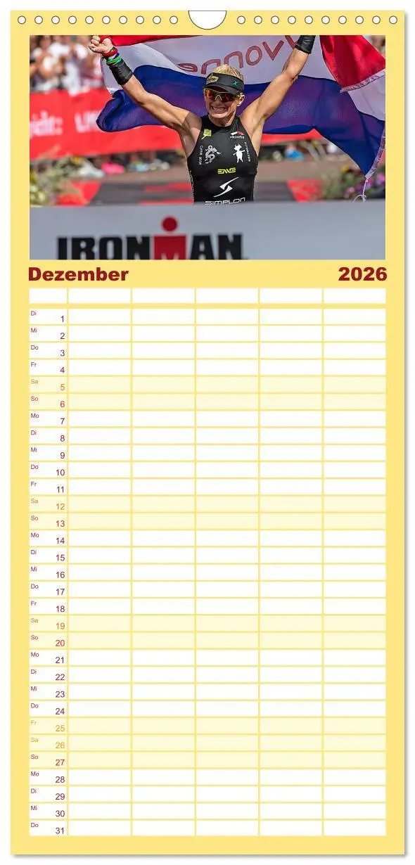 Bild: 9783516514988 | Familienplaner 2026 - TRIATHLON mit 5 Spalten (Wandkalender, 21 x...