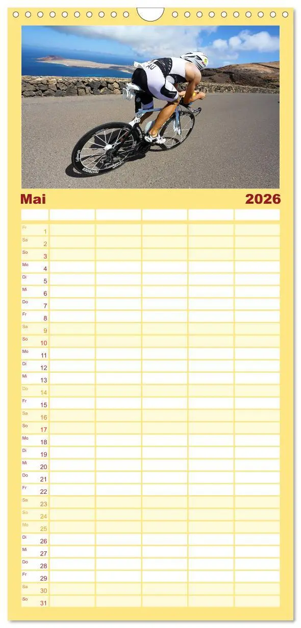 Bild: 9783516514988 | Familienplaner 2026 - TRIATHLON mit 5 Spalten (Wandkalender, 21 x...