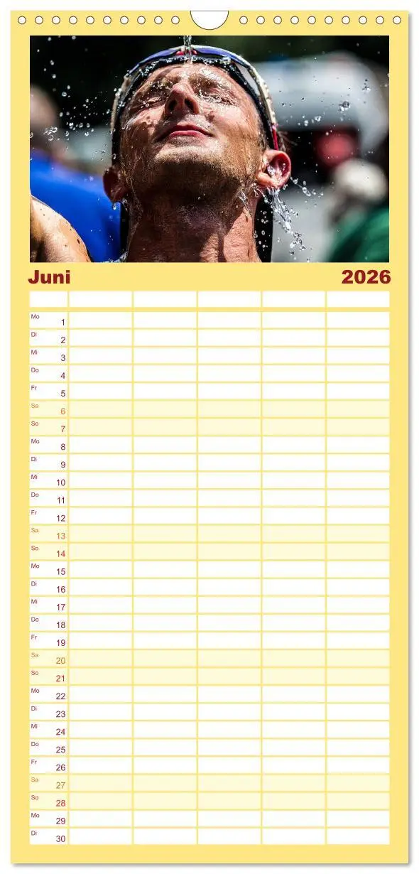 Bild: 9783516514988 | Familienplaner 2026 - TRIATHLON mit 5 Spalten (Wandkalender, 21 x...