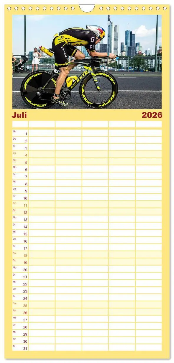 Bild: 9783516514988 | Familienplaner 2026 - TRIATHLON mit 5 Spalten (Wandkalender, 21 x...