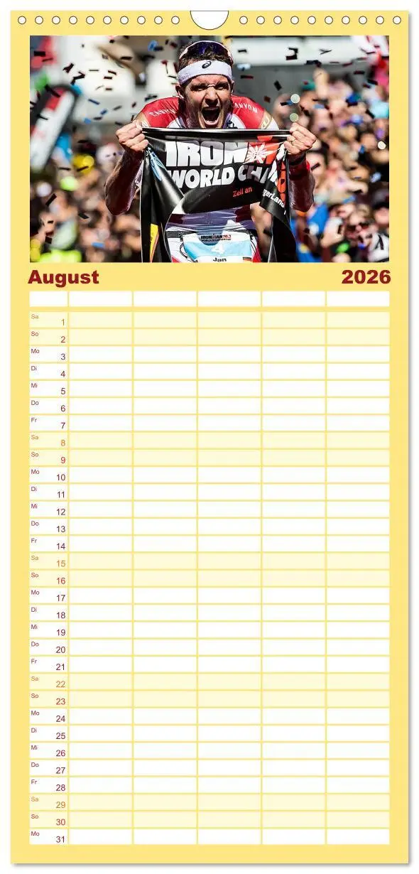 Bild: 9783516514988 | Familienplaner 2026 - TRIATHLON mit 5 Spalten (Wandkalender, 21 x...