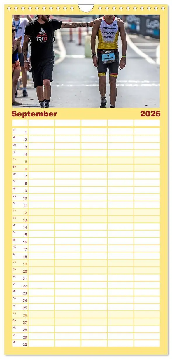 Bild: 9783516514988 | Familienplaner 2026 - TRIATHLON mit 5 Spalten (Wandkalender, 21 x...