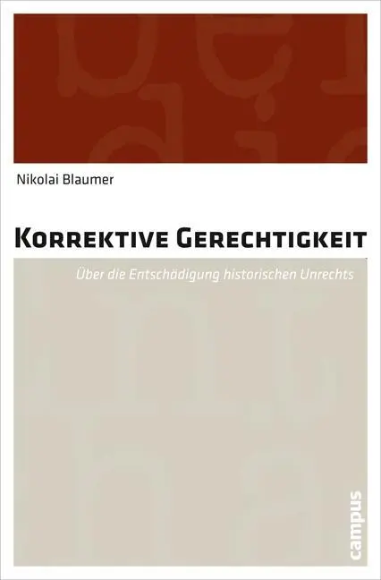 Cover: 9783593504988 | Korrektive Gerechtigkeit | Nikolai Blaumer | Taschenbuch | 208 S.