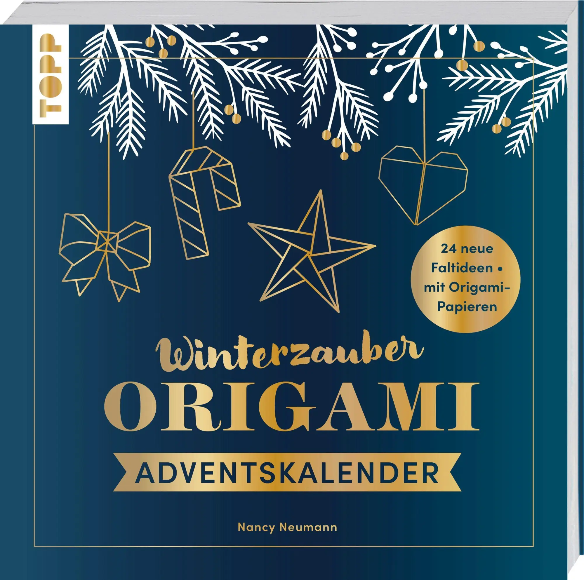 Cover: 9783735854988 | Winterzauber. Origami-Adventskalender. | Nancy Neumann | Taschenbuch
