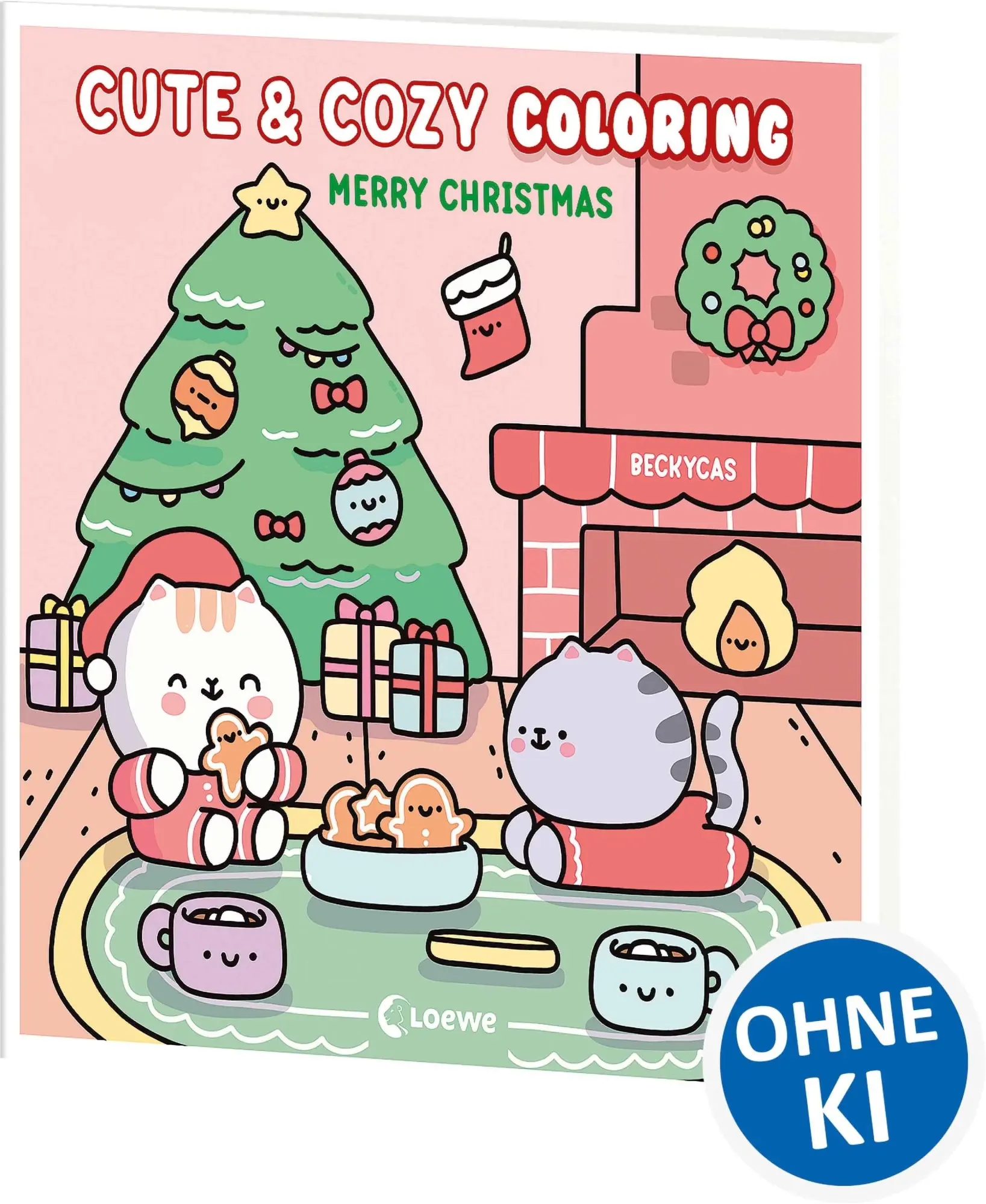 Cover: 9783743224988 | Cute &amp; Cozy Coloring - Merry Christmas | Becky Cas | Taschenbuch