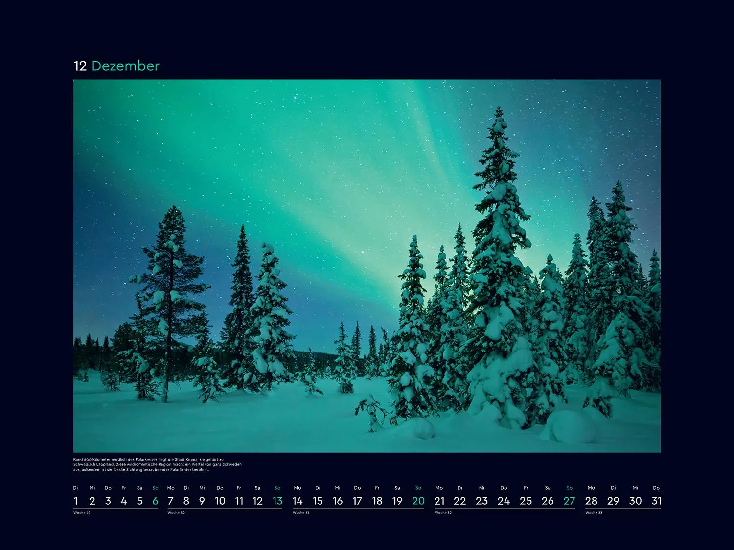 Bild: 9783965914988 | Polarlichter - KUNTH Wandkalender 2026 | Kalender | 14 S. | Deutsch