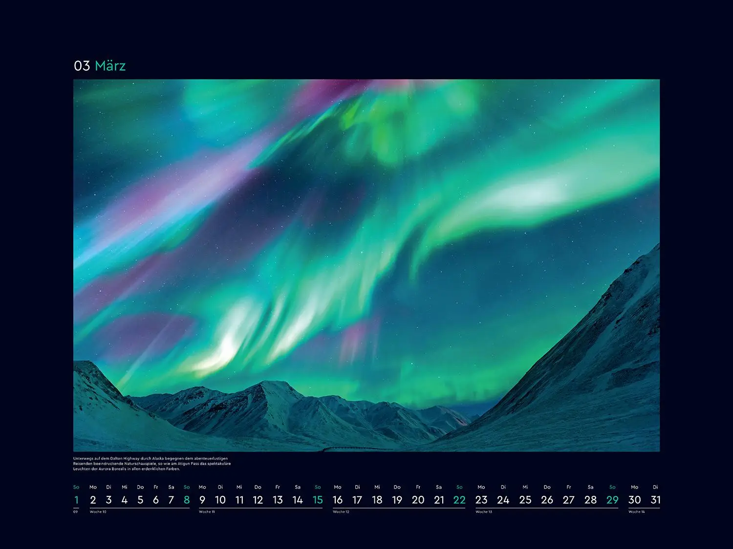 Bild: 9783965914988 | Polarlichter - KUNTH Wandkalender 2026 | Kalender | 14 S. | Deutsch