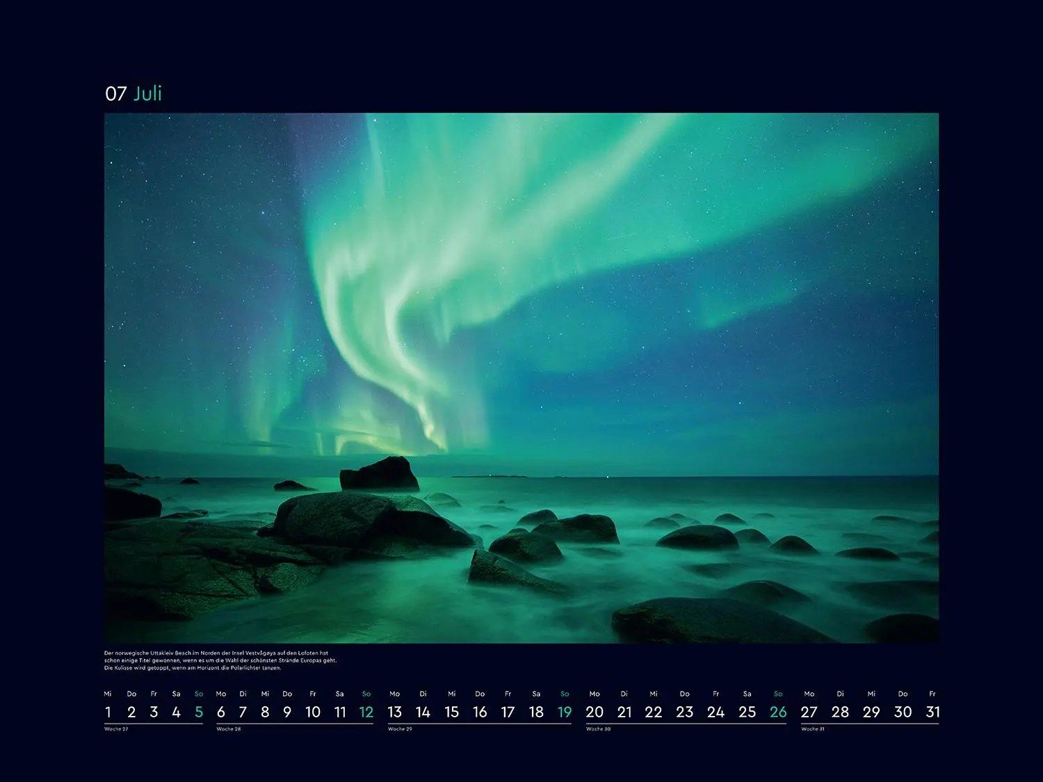 Bild: 9783965914988 | Polarlichter - KUNTH Wandkalender 2026 | Kalender | 14 S. | Deutsch