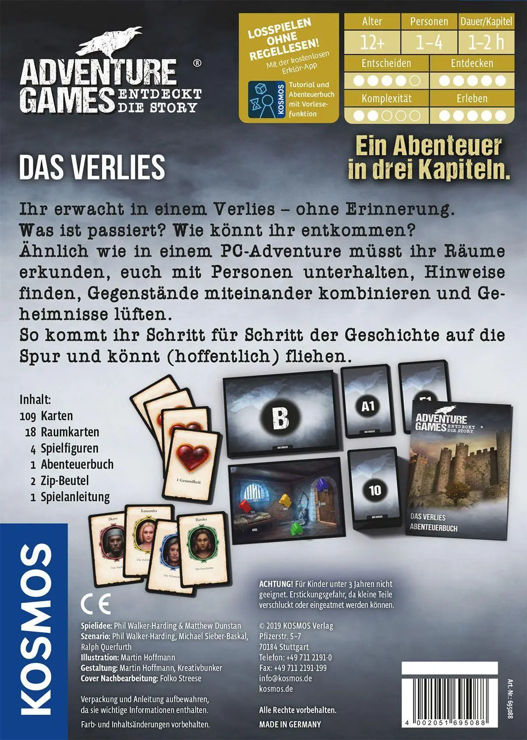 Bild: 4002051695088 | Adventure Games - Das Verlies | 1 - 4 Spieler | Walker-Harding | Spiel