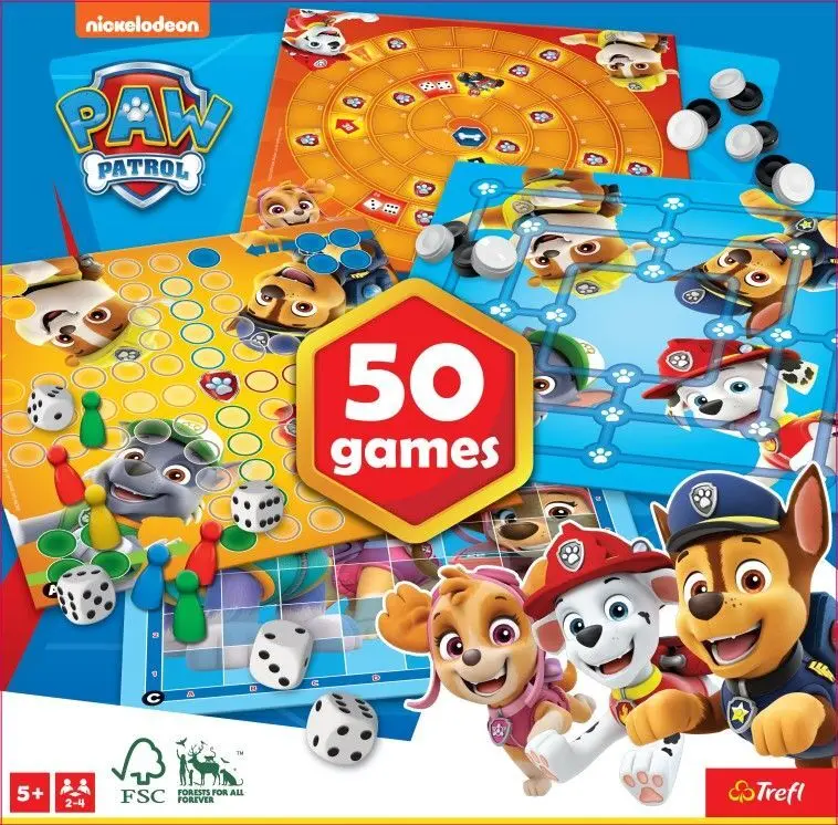 Bild: 5900511025088 | Spielesammlung 50 Spielmöglichkeiten Paw Patrol | Spiel | Kartonage