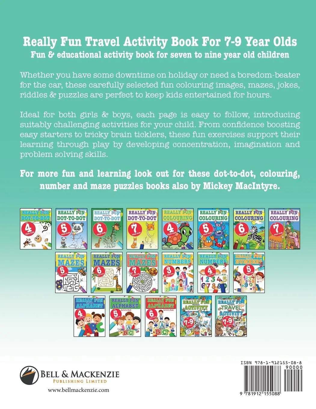 Rückseite: 9781912155088 | Really Fun Travel Activity Book For 7-9 Year Olds | Mickey Macintyre