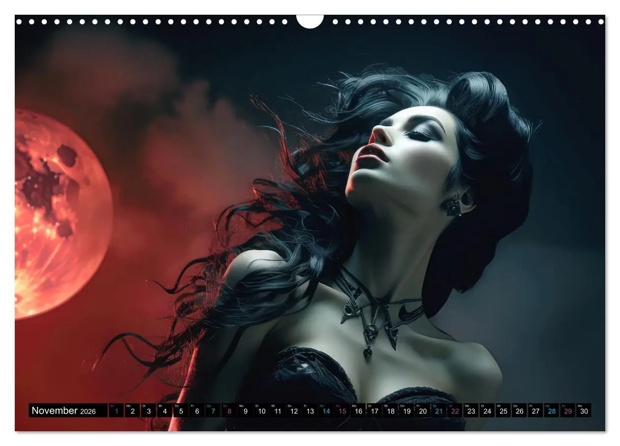 Bild: 9783457485088 | Vampire Nachtkreaturen (Wandkalender 2026 DIN A3 quer), CALVENDO...