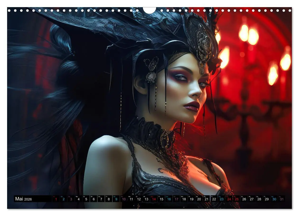 Bild: 9783457485088 | Vampire Nachtkreaturen (Wandkalender 2026 DIN A3 quer), CALVENDO...