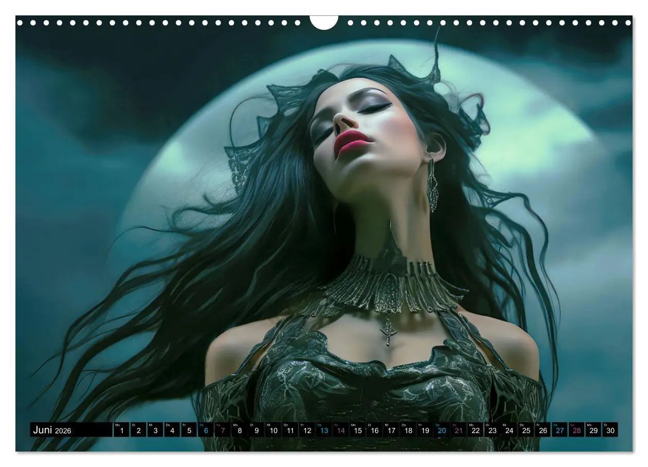 Bild: 9783457485088 | Vampire Nachtkreaturen (Wandkalender 2026 DIN A3 quer), CALVENDO...