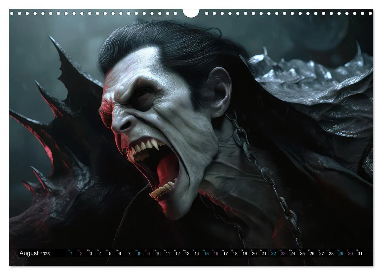 Bild: 9783457485088 | Vampire Nachtkreaturen (Wandkalender 2026 DIN A3 quer), CALVENDO...