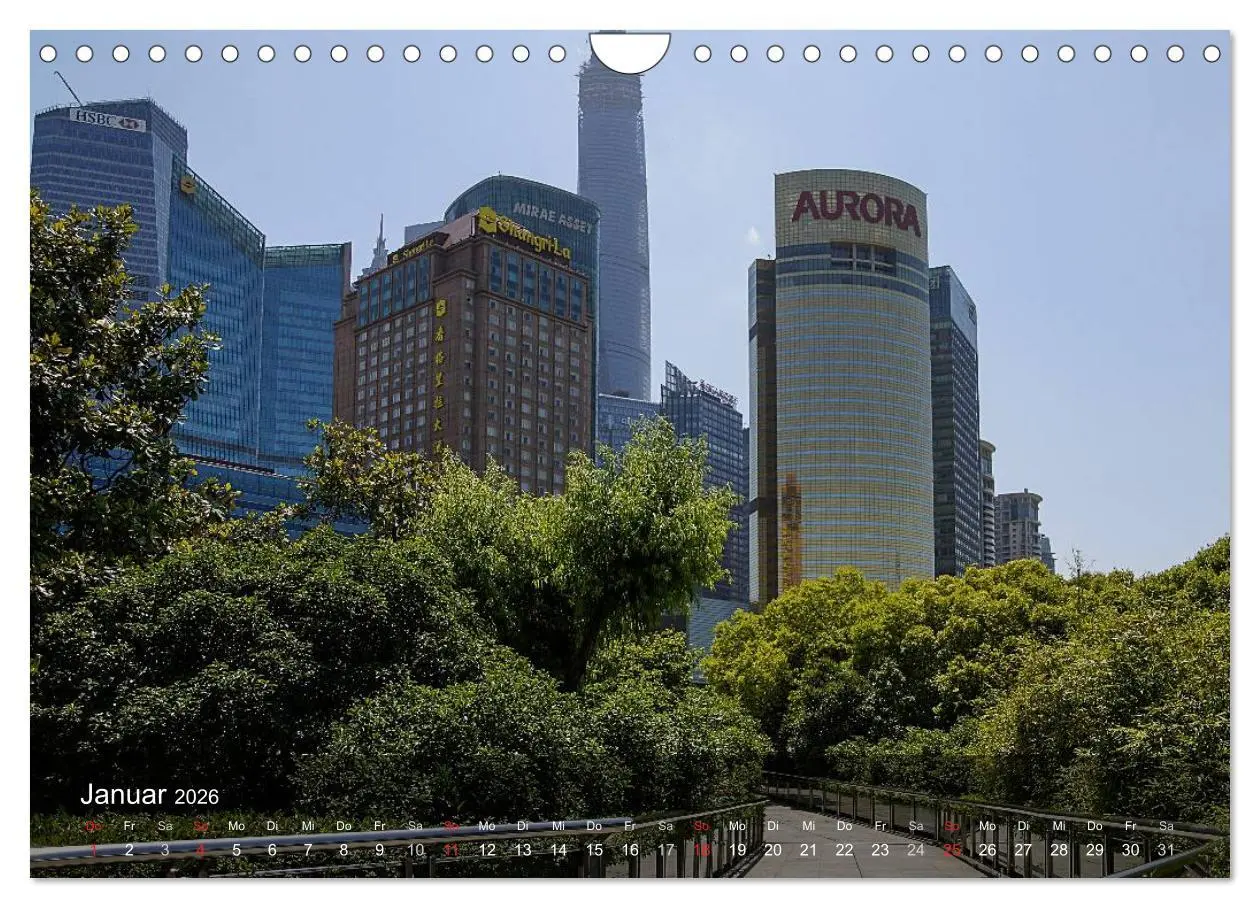 Bild: 9783516025088 | Shanghai - faszinierende Facetten (Wandkalender 2026 DIN A4 quer),...