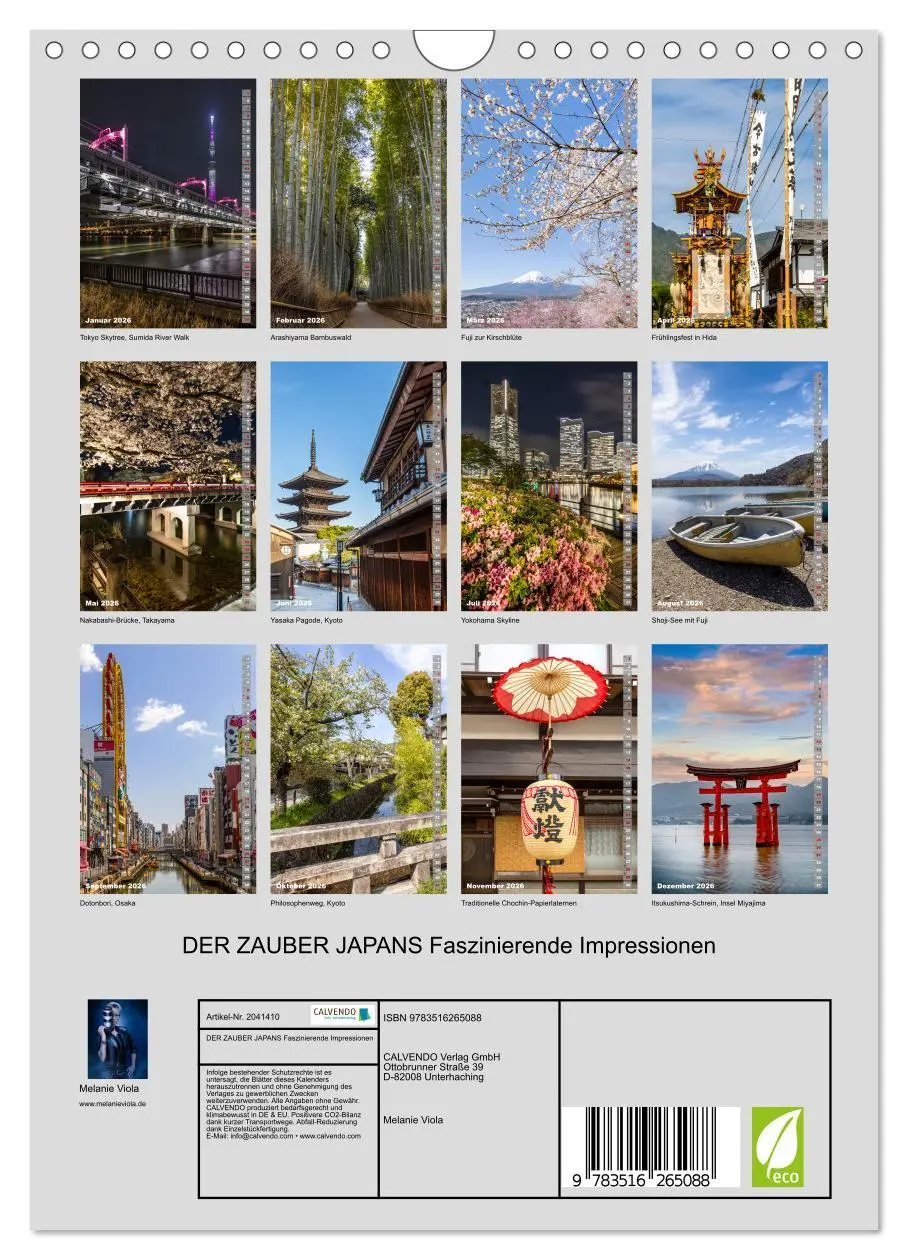 Bild: 9783516265088 | DER ZAUBER JAPANS Faszinierende Impressionen (Wandkalender 2026 DIN...