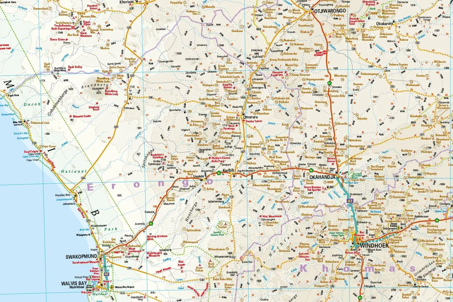 Bild: 9783831775088 | Reise Know-How Landkarte Namibia (1:1.200.000) | (Land-)Karte | 2 S.