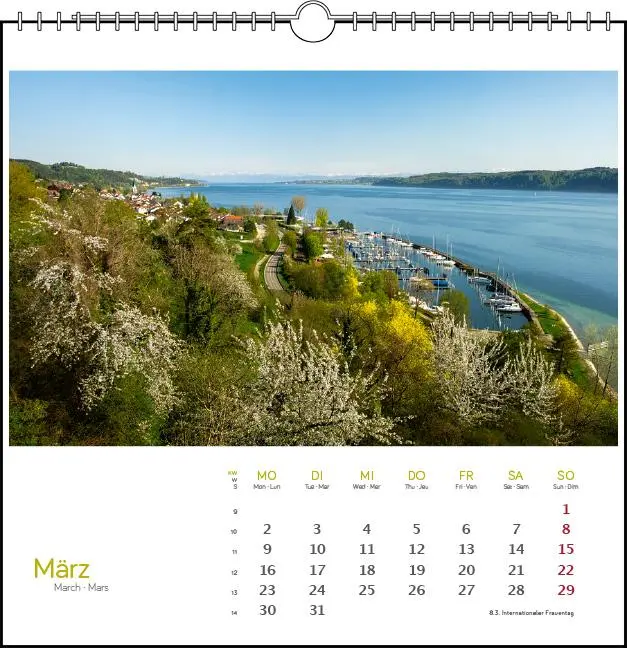 Bild: 9783861925088 | Westlicher Bodensee 2026 | Postkarten-Tischkalender | Frank Herkner