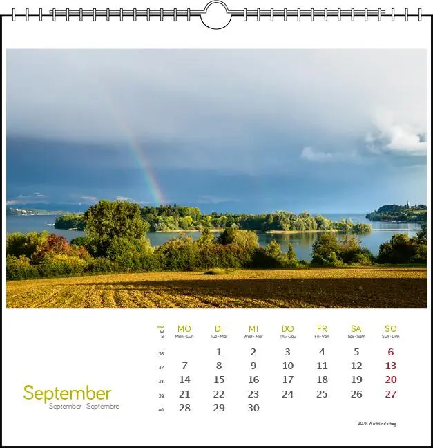 Bild: 9783861925088 | Westlicher Bodensee 2026 | Postkarten-Tischkalender | Frank Herkner