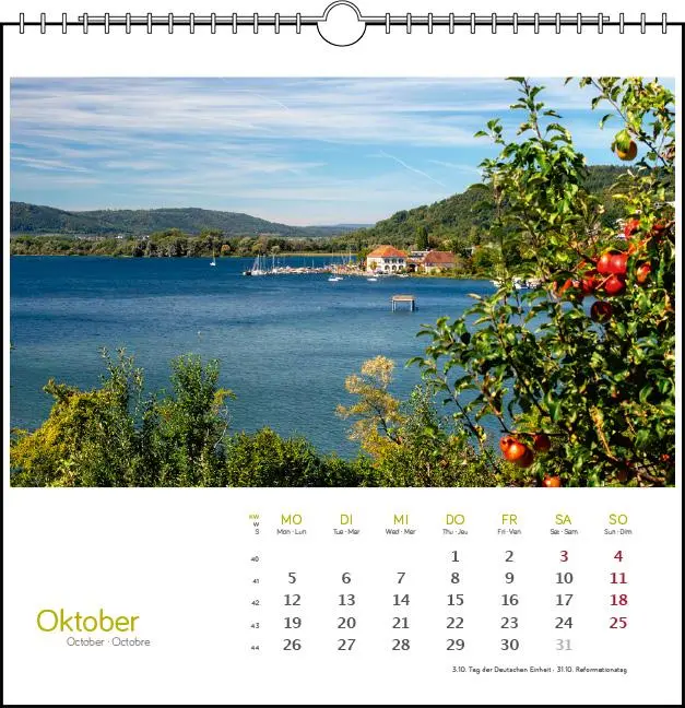 Bild: 9783861925088 | Westlicher Bodensee 2026 | Postkarten-Tischkalender | Frank Herkner