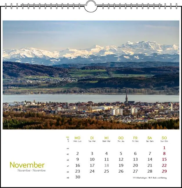 Bild: 9783861925088 | Westlicher Bodensee 2026 | Postkarten-Tischkalender | Frank Herkner