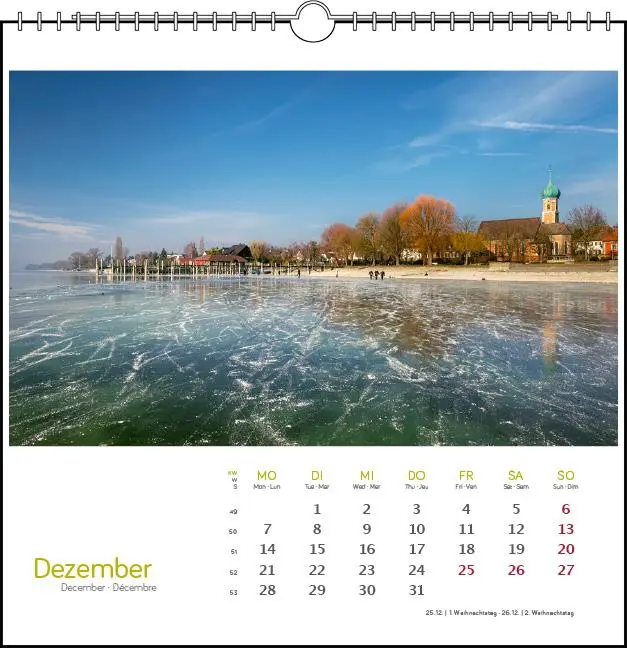 Bild: 9783861925088 | Westlicher Bodensee 2026 | Postkarten-Tischkalender | Frank Herkner