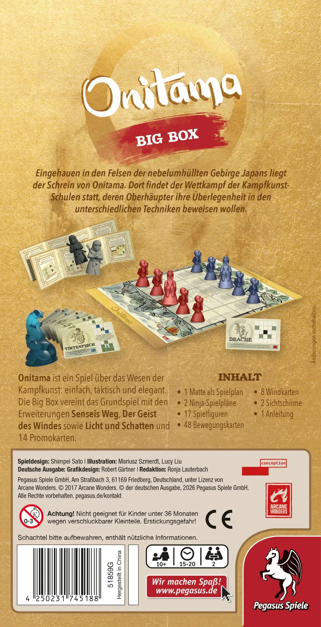Bild: 4250231745188 | Onitama Big Box | Spiel | 51859G | Deutsch | 2026 | EAN 4250231745188