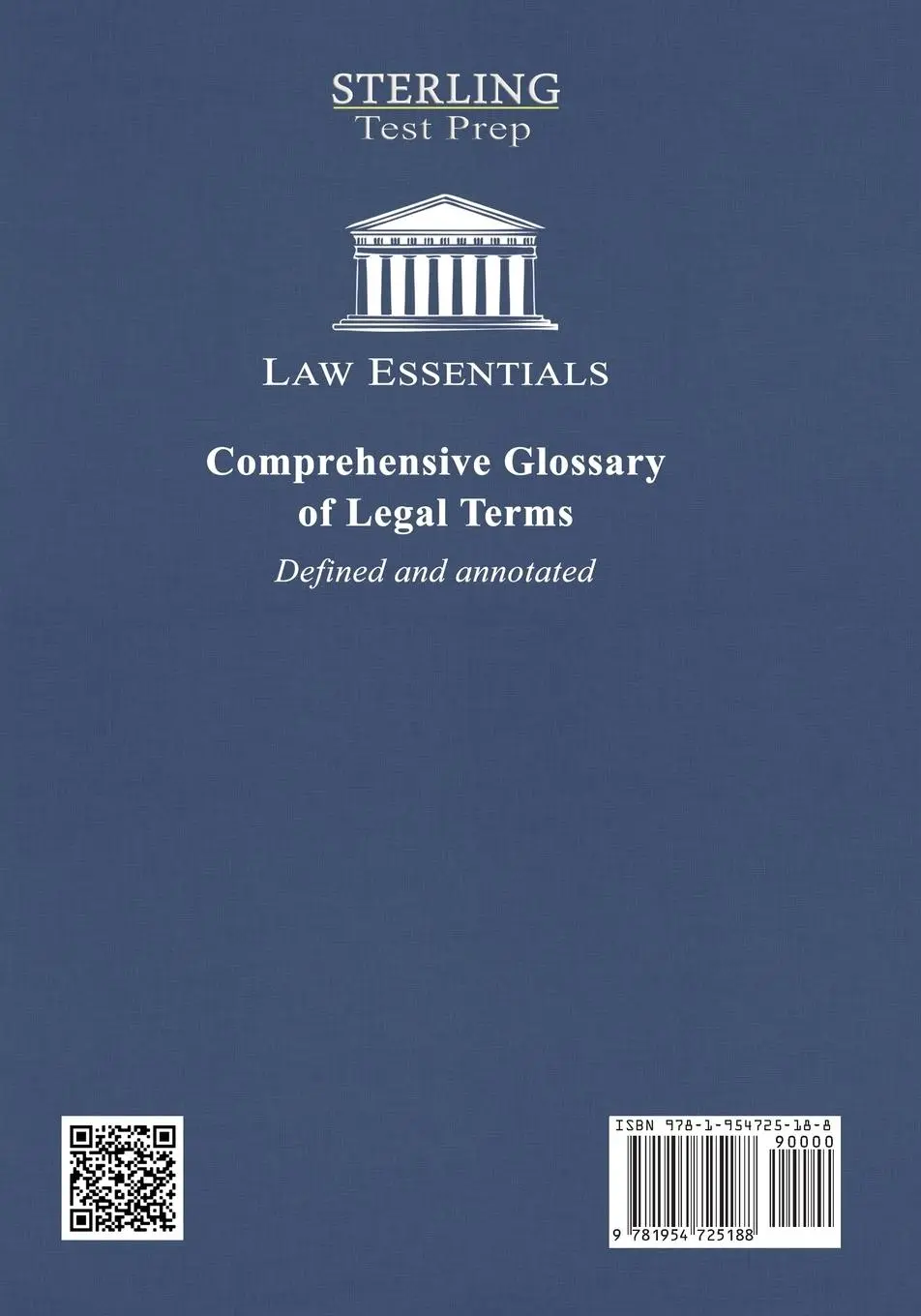 Rückseite: 9781954725188 | Comprehensive Glossary of Legal Terms, Law Essentials | Prep | Buch