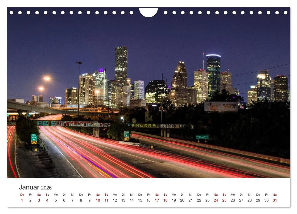 Bild: 9783457615188 | Houston - Space City (Wandkalender 2026 DIN A4 quer), CALVENDO...