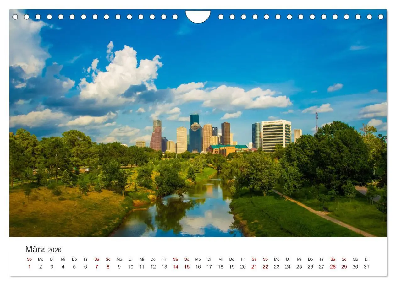 Bild: 9783457615188 | Houston - Space City (Wandkalender 2026 DIN A4 quer), CALVENDO...