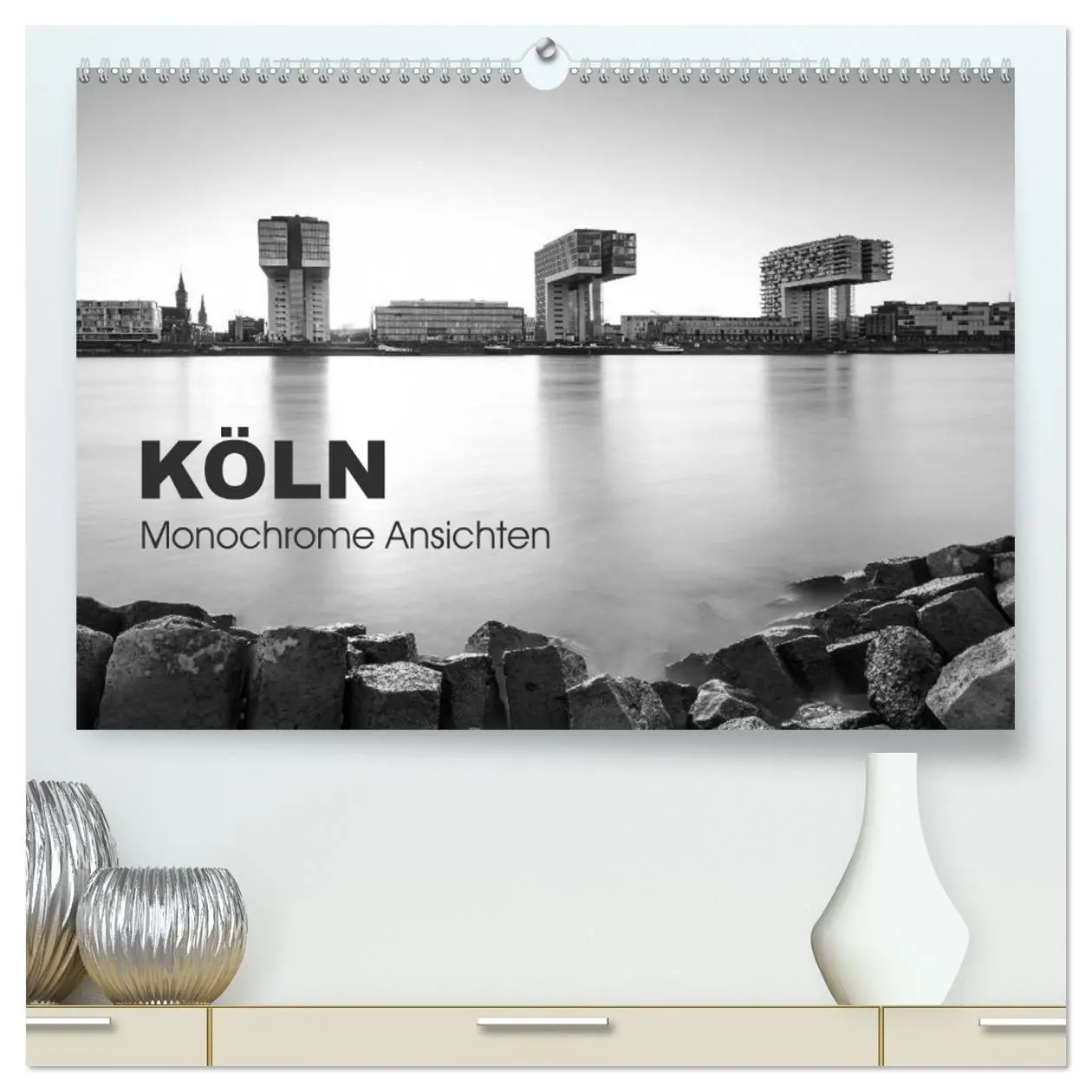 Cover: 9783516015188 | Köln - monochrome Ansichten (hochwertiger Premium Wandkalender 2026...