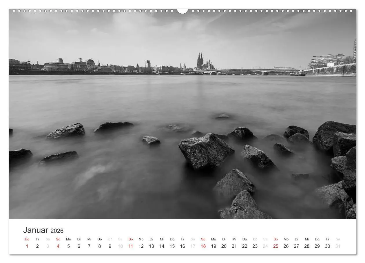 Bild: 9783516015188 | Köln - monochrome Ansichten (hochwertiger Premium Wandkalender 2026...