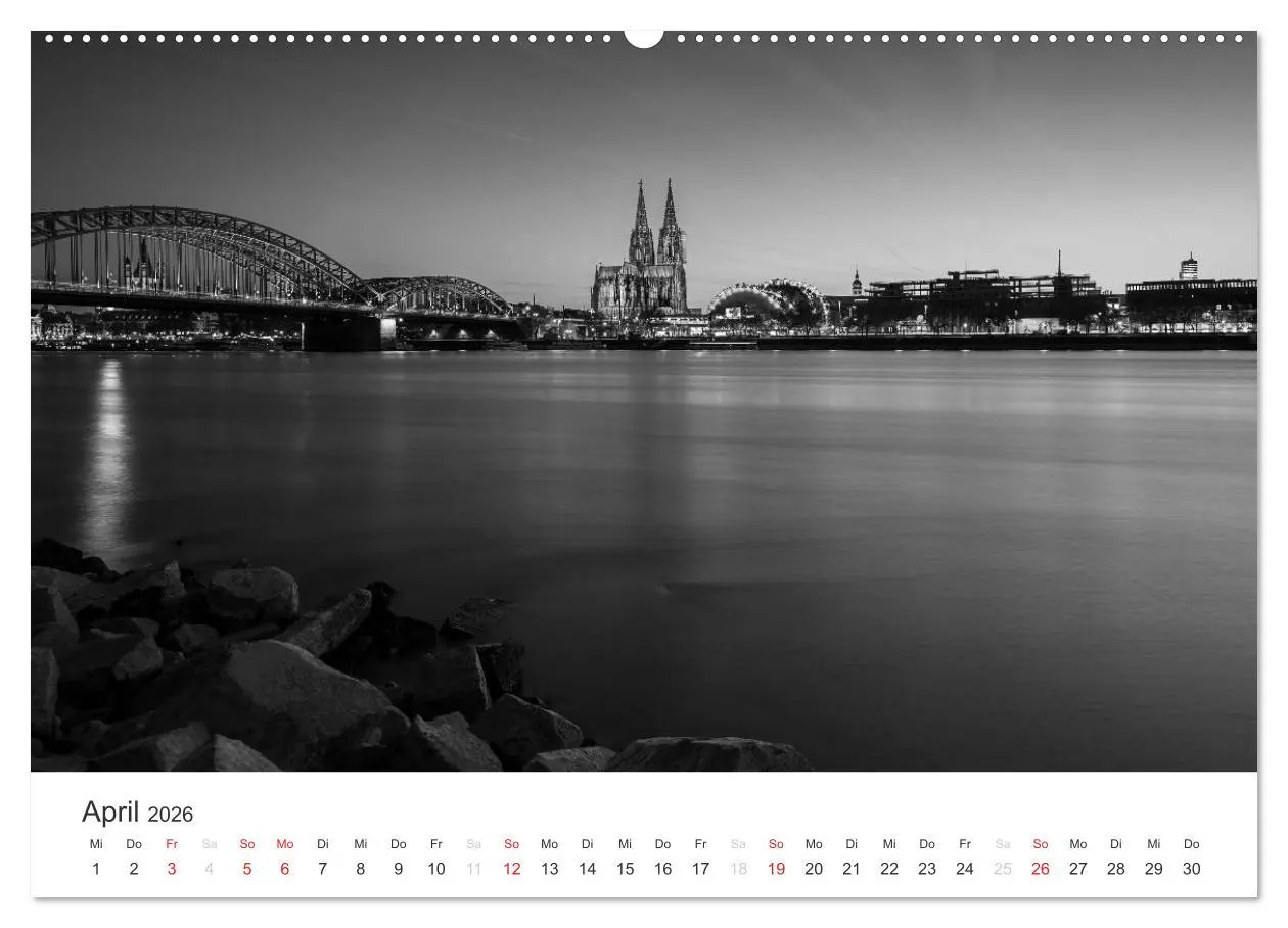 Bild: 9783516015188 | Köln - monochrome Ansichten (hochwertiger Premium Wandkalender 2026...
