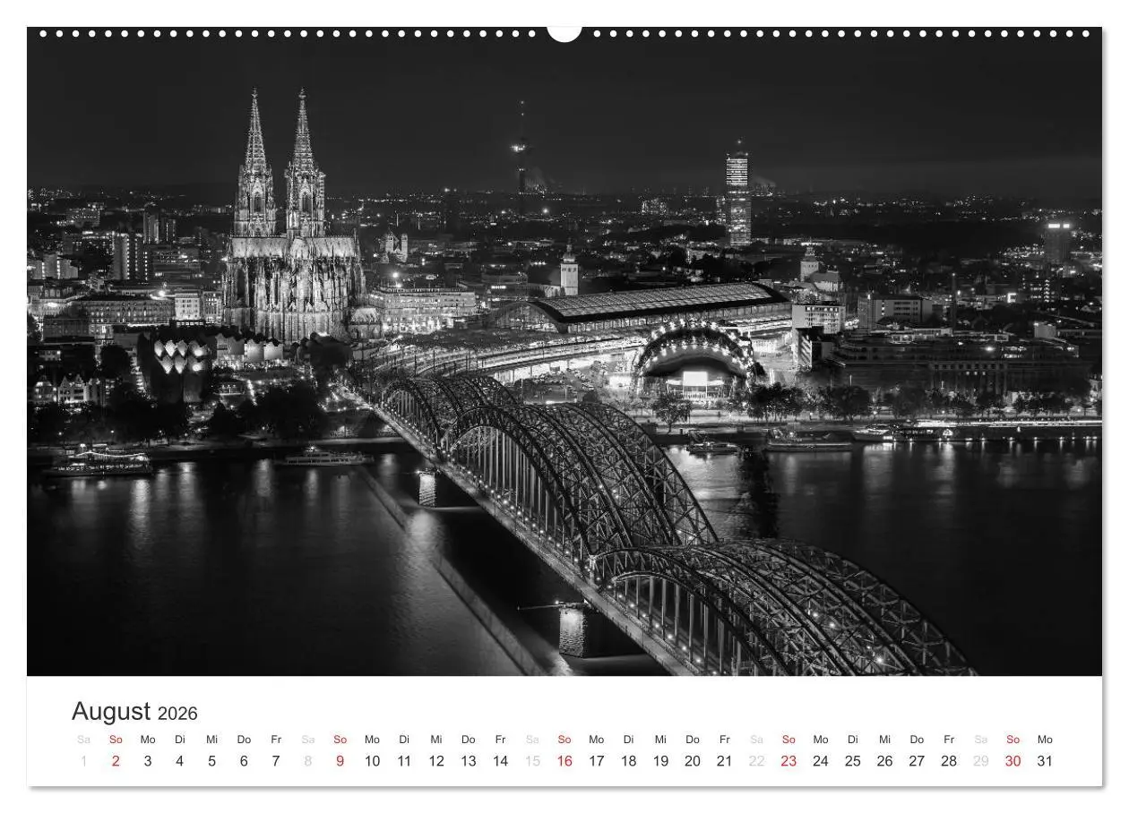 Bild: 9783516015188 | Köln - monochrome Ansichten (hochwertiger Premium Wandkalender 2026...