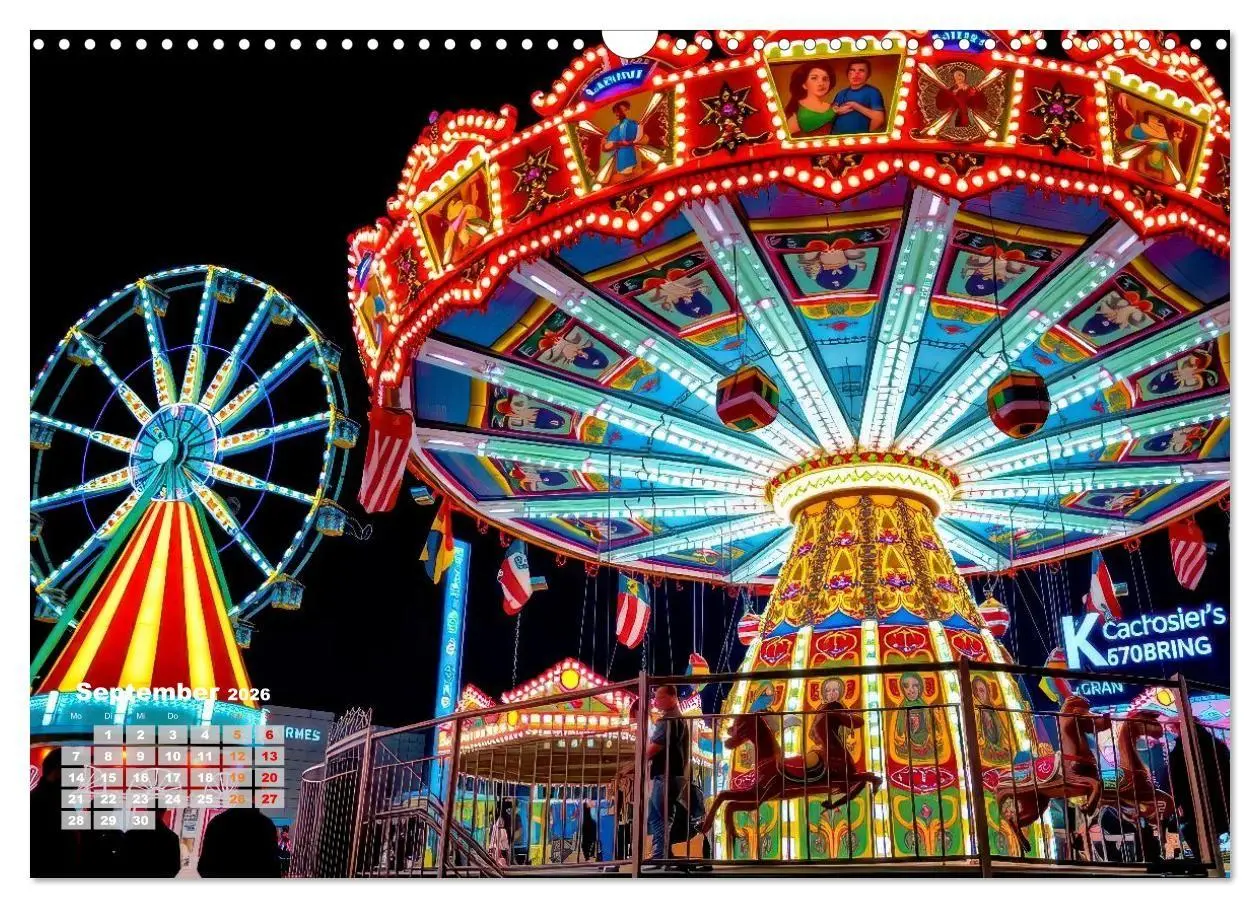 Bild: 9783516705188 | Riesenräder und Kirmes (Wandkalender 2026 DIN A3 quer), CALVENDO...
