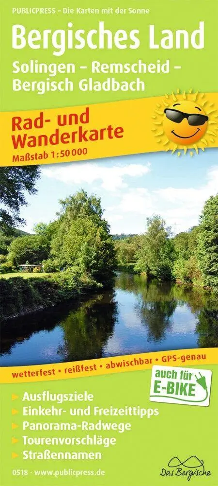 Cover: 9783747305188 | Bergisches Land, Solingen - Remscheid - Bergisch Gladbach 1:50 000