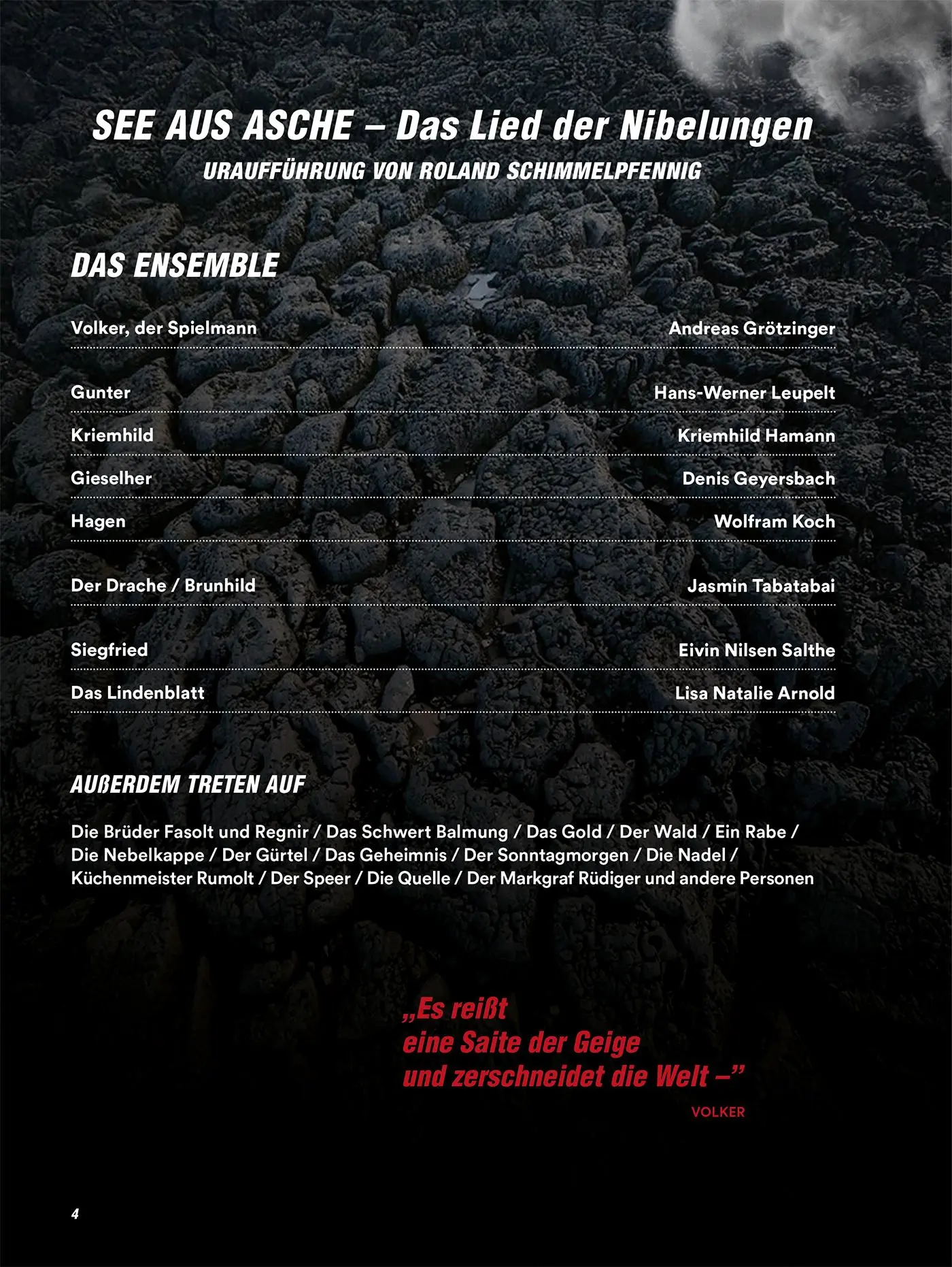 Bild: 9783910725188 | See aus Asche | Programmheft der Nibelungen-Festspiele 2025 | Worms