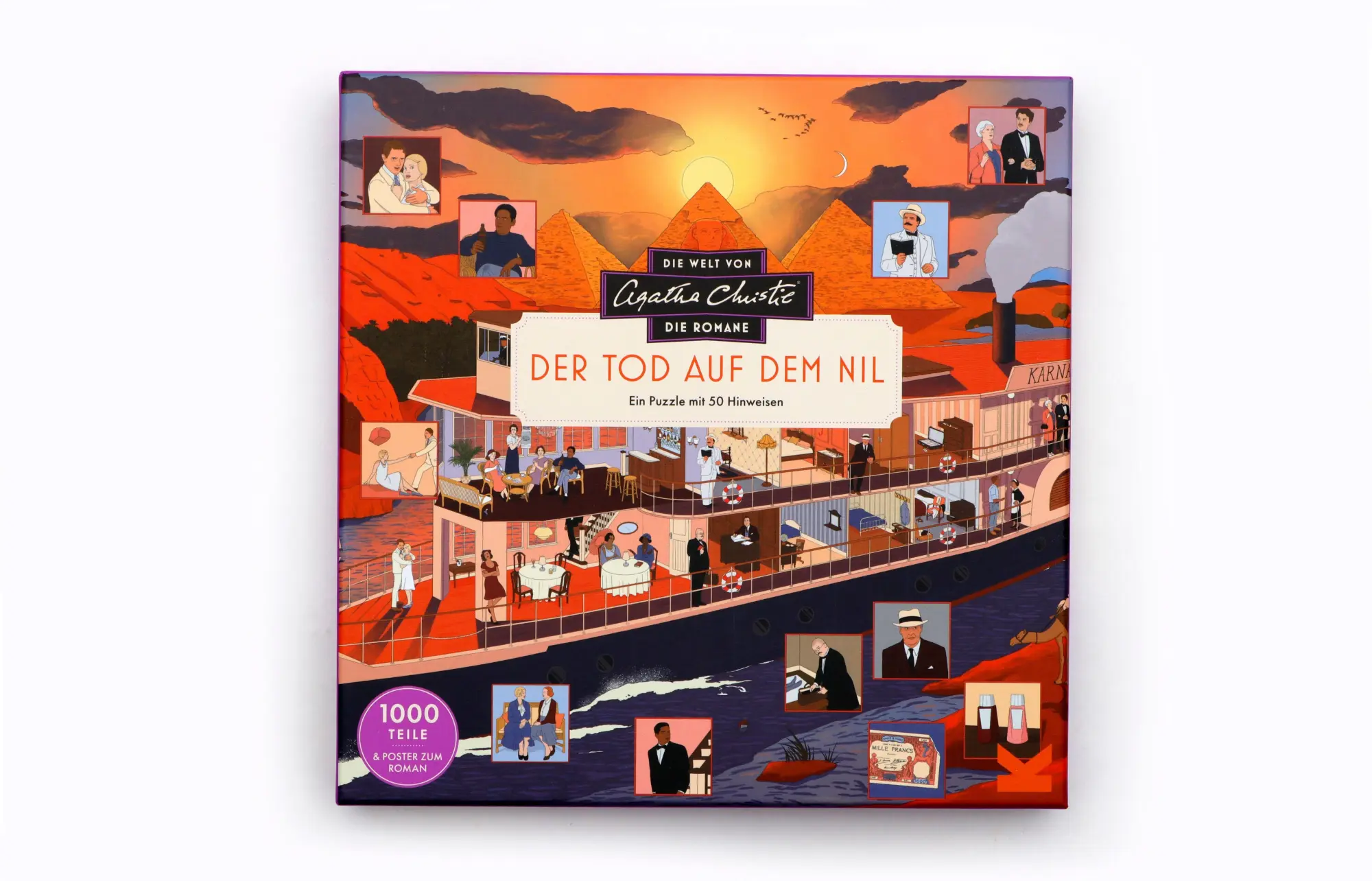 Bild: 9783962445188 | Die Welt von Agatha Christie: Tod auf dem Nil | Ein 1000-Teile-Puzzle
