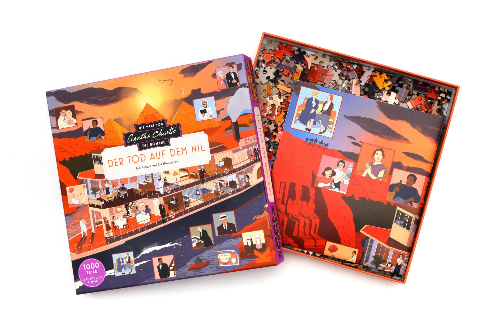 Bild: 9783962445188 | Die Welt von Agatha Christie: Tod auf dem Nil | Ein 1000-Teile-Puzzle