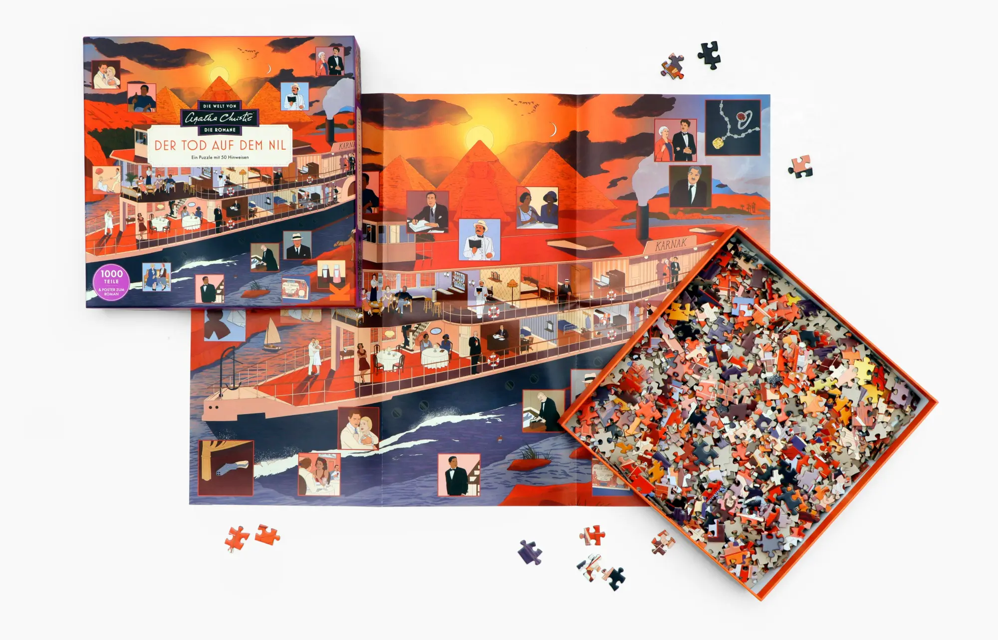 Bild: 9783962445188 | Die Welt von Agatha Christie: Tod auf dem Nil | Ein 1000-Teile-Puzzle