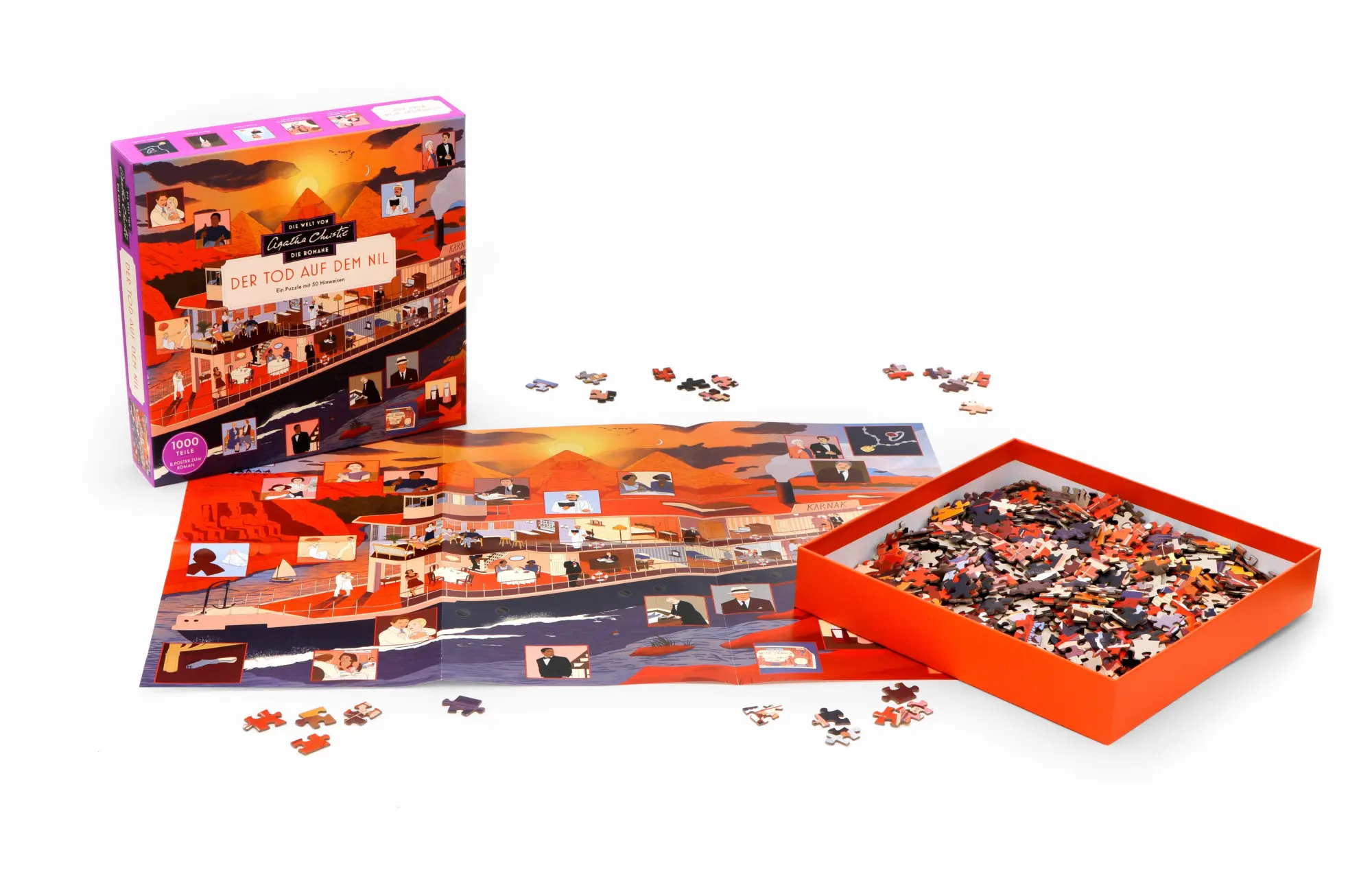Bild: 9783962445188 | Die Welt von Agatha Christie: Tod auf dem Nil | Ein 1000-Teile-Puzzle