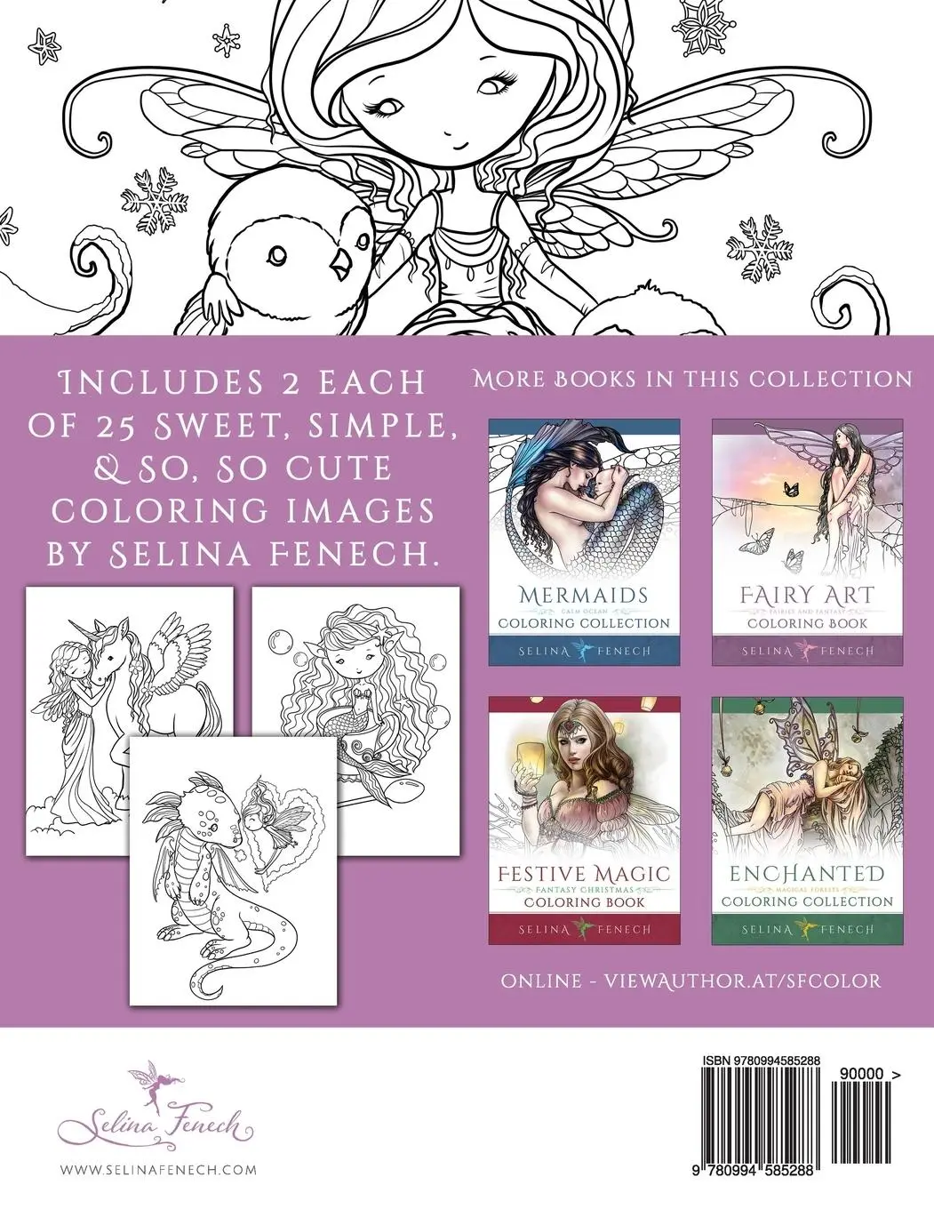 Rückseite: 9780994585288 | Faedorables - Sweet and Simple Coloring Book | Selina Fenech | Buch